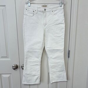 Madewell White Cali Demi-Boot Jeans
